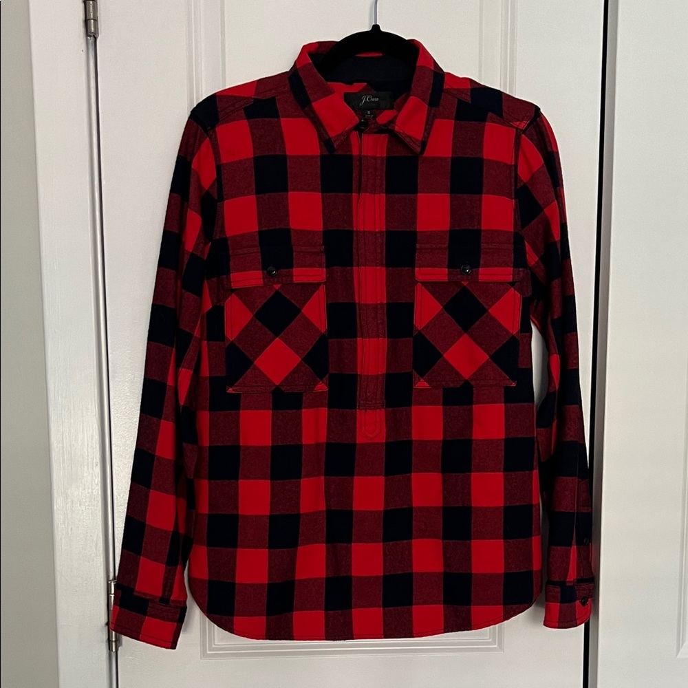 J. Crew Buffalo Check Plaid Flannel Top
